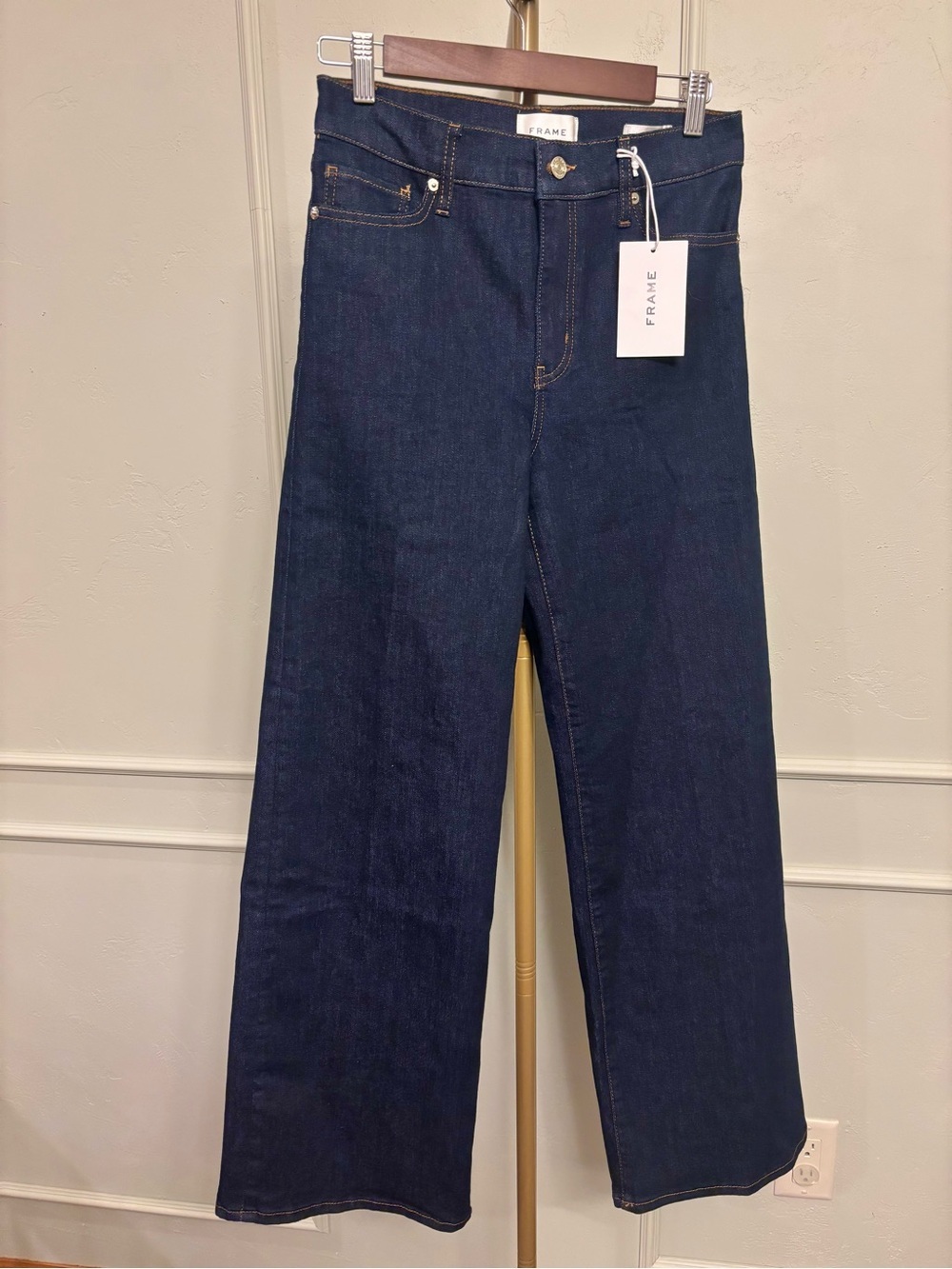 Frame Le Slim Palazzo High Rise Wide Leg Size 28 MSRP $298